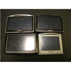 3 TOMTOM & 1 GARMIN GPS (NO CORDS)