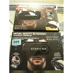 2 UTOPIA 360 VIRTUAL REALITY HEADSET