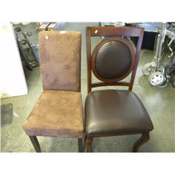 2 ASSORTED DINING CHAIRS
