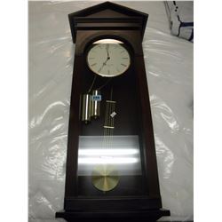 MAHOGANY CHESTER WALL CLOCK WITH WESTMINSTER CHIME