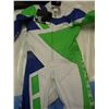 Image 1 : 36/46 GREEN AND WHITE AND BLUE TEKNIC MC RIDING GEAR