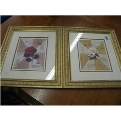 2 MATCHING FRAMED PRINTS
