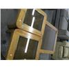 Image 1 : 3 PC OAK AND RATTAN COFFEE TABLE SET