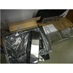 SHELF OF KITCHEN DISH DRYING RACKS