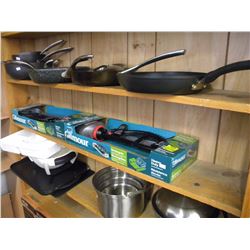 2 SHELVES OF KITCHENWARE/2 SPRINKLERS