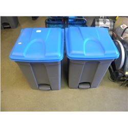2 NEW WASTE /RECYCLE BINS