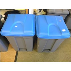 2 NEW WASTE /RECYCLE BINS