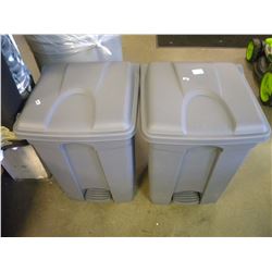 2 NEW WASTE /RECYCLE BINS