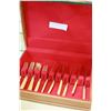 Image 1 : SILVER PLATE FISH KNIVES AND FORKS IN CANTEEN