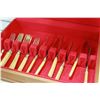 Image 2 : SILVER PLATE FISH KNIVES AND FORKS IN CANTEEN