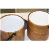 Image 2 : VINTAGE HAMPER AND TWO ICE BUCKETS
