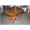 Image 1 : OAK DINING TABLE WITH LEAFS