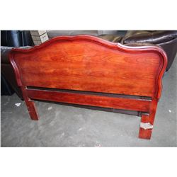 MAHOGANY FRENCH PROVINCAL HEADBOARD