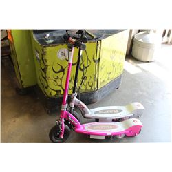 TWO RAZOR SCOOTERS