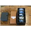 Image 1 : THREE NEW IN BOX CASED EASTERN SETS CHOPSTICKS SAKI SET AND BOWLS