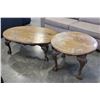 Image 1 : TWO PIECE OAK COFFEE TABLE SET