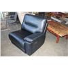 Image 1 : NEW HOME ELEGANCE BLACK STITCHED LEATHER RECLINER LEFT SIDE ARM OPEN SIDE