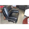Image 2 : NEW HOME ELEGANCE BLACK STITCHED LEATHER RECLINER LEFT SIDE ARM OPEN SIDE