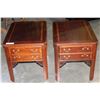 Image 1 : PAIR OF TWO DRAWER DESIGNER ENDTABLES