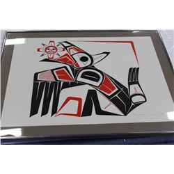 SIGNED NUMBERED ROBERT SEBASTIAN NATIVE PRINT RAVEN STEALS SUN