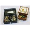 Image 1 : TWO DRESSER BOXES WITH CONTENTS
