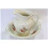 Image 1 : STAFFORDSHIRE JUG AND BOWL SET