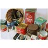 Image 3 : BASKET OF COLLECTOR SPOONS AND COLLECTIBLE TINS