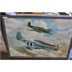 FRAMED B7B PLANE SIGNED