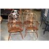 Image 1 : SDET OF FOUR PENNSYLVANIA HOUSE OAK WINDSOR STYLE ARMCHAIRS