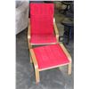 Image 2 : IKEA BENTWOOD CHAIR WITH OTTOMAN