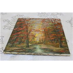 ACRYLIC PAINTING ON CANVAS LATE OCTOBER BY OTTOM JEGODTKA