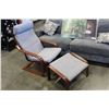 Image 1 : IKEA BENTWOOD CHAIR WITH OTTOMAN