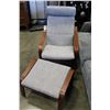 Image 2 : IKEA BENTWOOD CHAIR WITH OTTOMAN