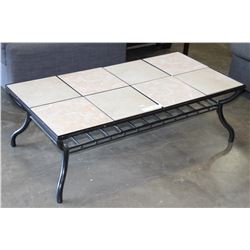 TILE TOP COFFEE TABLE