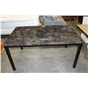 Image 1 : NEW HOME ELEGANCE MODERN FAUX MARBLE DINING TABLE