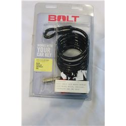 BOLT CABLE LOCK WORKS W/MOST LATE MODEL BUICK, CADILLAC, CHEVROLET AND GMC KEYS