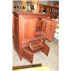 Image 2 : RUSTIC MAHOGANY ARMOIRE