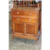 Image 1 : OAK 2-DRAWER 2-DOOR ANTIQUE HIGHBOY DRESSER