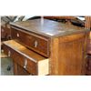 Image 2 : OAK 2-DRAWER 2-DOOR ANTIQUE HIGHBOY DRESSER
