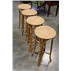 Image 2 : SET OF OF FOUR RATTAN BARSTOOLS