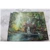 Image 1 : ACRYLIC PAINTING ON CANVAS A LITTLE HUT BY OTTO JEGODTKA