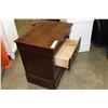 Image 2 : FLOOR MODEL HOME ELEGANCE 2-DRAWER MAHOGANY FINISH NIGHTSTAND