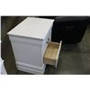 Image 2 : FLOOR MODEL HOME ELEGANCE 2-DRAWER WHITE NIGHTSTAND
