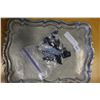 Image 1 : CAST IRON FLAG FINELS AND HEAVY SERVING TRAY