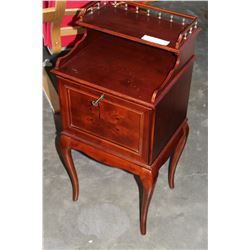 MAHOGANY SMOKERS CABINET WITH KEY