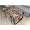 Image 2 : METAL BOUND STORAGE TRUNK