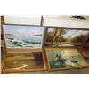 Image 1 : LOT OF OIL PAINTINGS ON CANVAS AND BOARD