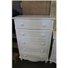 Image 1 : NEW WHITE HOME ELEGANCE 5-DRAWER HIGHBOY DRESSER RETAIL $599