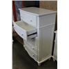 Image 2 : NEW WHITE HOME ELEGANCE 5-DRAWER HIGHBOY DRESSER RETAIL $599