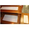 Image 2 : 3 PIECE TEAK TILE TOP COFFEE TABLE SET